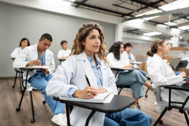Medical students in classroom
